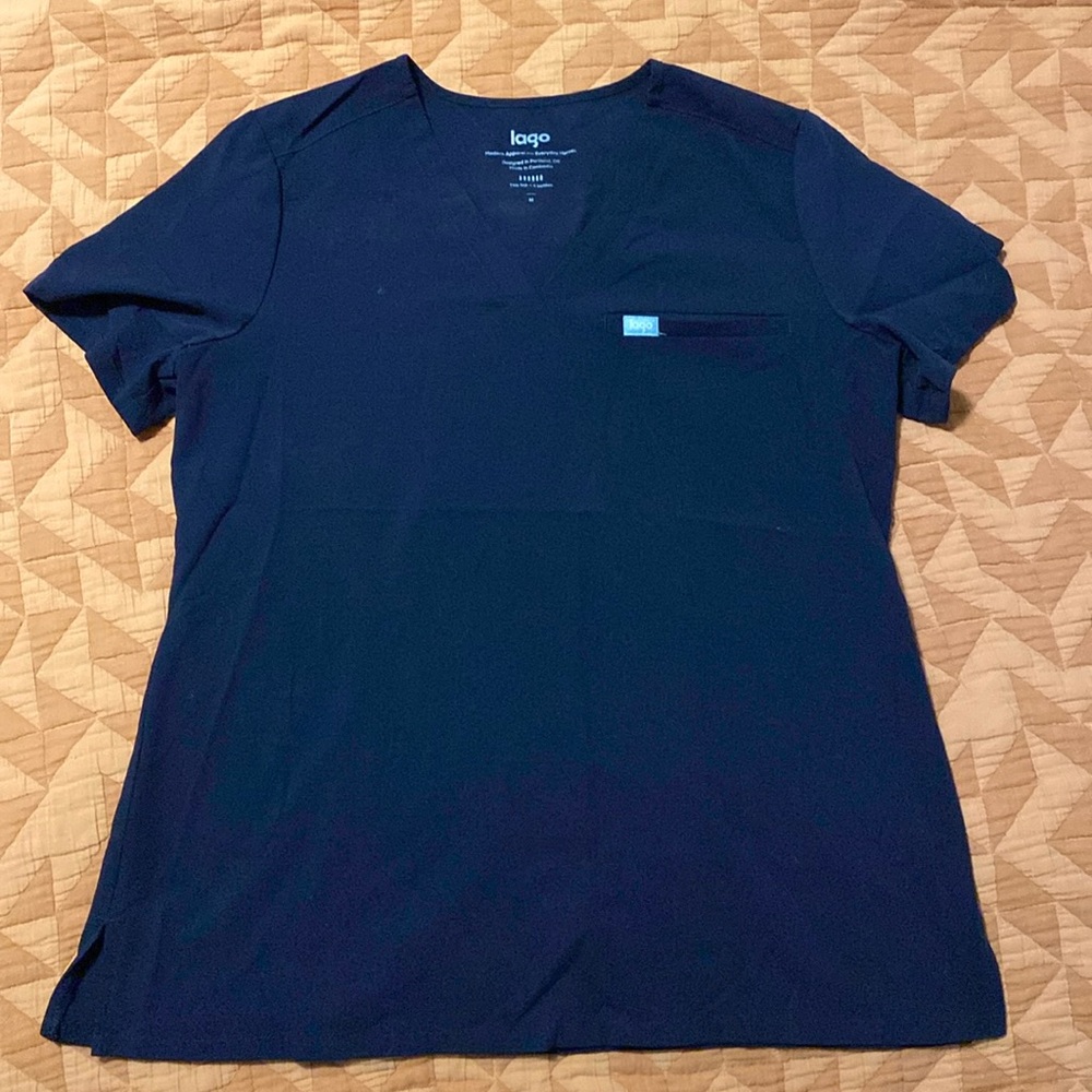 Lago scrub top navy